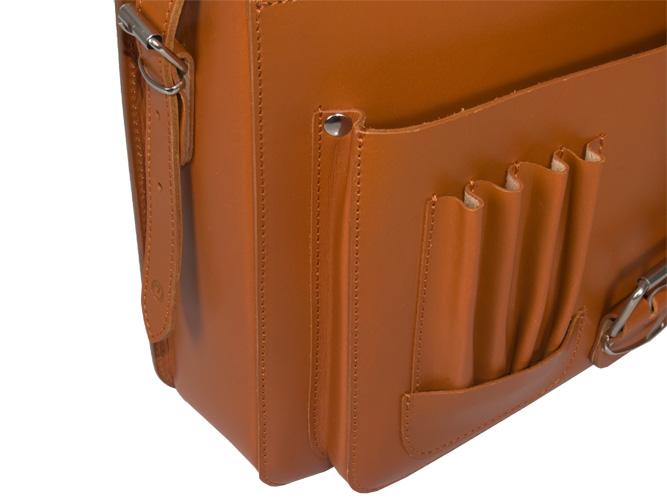 MAYFAIR VEGETABLE TANNED TAN LEATHER SMALL SATCHEL / BACKPACK