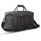 UBERBAG GOBI GRAPHITE GREY LEATHER HOLDALL BAG