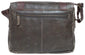 UBERBAG DARK BROWN LEATHER MILITARY MESSENGER / MAN BAG