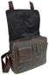 UBERBAG DARK BROWN LEATHER MILITARY MESSENGER / MAN BAG