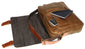 UBERBAG OLIVE BROWN/ TAN LEATHER MILITARY MESSENGER / MAN BAG