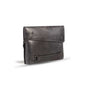 UBERBAG INSIGNIA MEN'S GRAPHITE GREY/ BLACK LEATHER CLUTCH