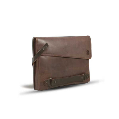 UBERBAG INSIGNIA MEN'S BROWN LEATHER CLUTCH