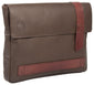 UBERBAG DARK BROWN LEATHER MILITARY MEN CLUTCH