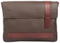 UBERBAG DARK BROWN LEATHER MILITARY MEN CLUTCH