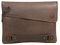 UBERBAG INSIGNIA MEN'S BROWN LEATHER CLUTCH
