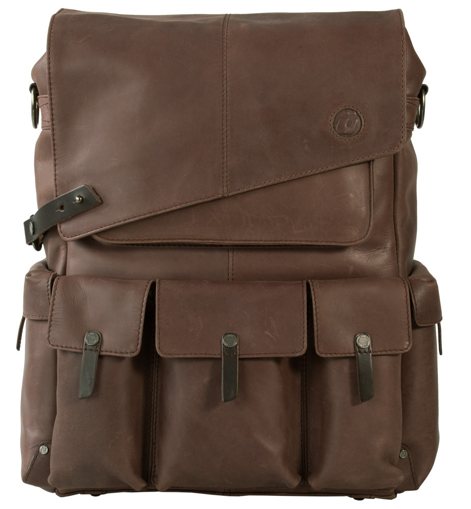 UBERBAG INSIGNIA BROWN LEATHER BACKPACK