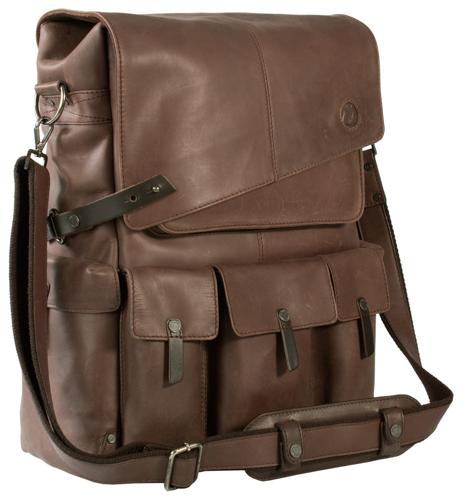 UBERBAG INSIGNIA BROWN LEATHER BACKPACK