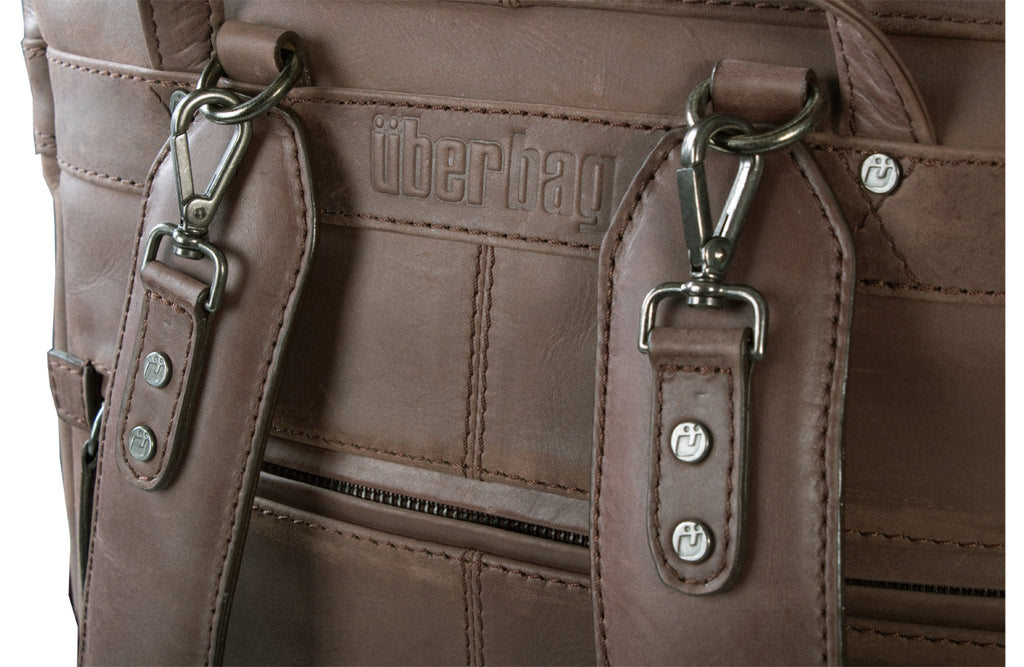 UBERBAG INSIGNIA BROWN LEATHER BACKPACK