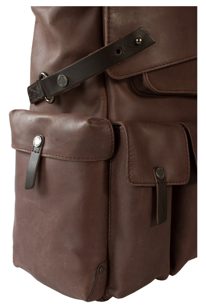 UBERBAG INSIGNIA BROWN LEATHER BACKPACK