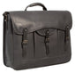 UBERBAG GOBI GRAPHITE GREY/ BLACK LEATHER MESSENGER BAG