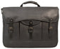 UBERBAG GOBI GRAPHITE GREY/ BLACK LEATHER MESSENGER BAG