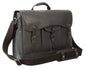 UBERBAG GOBI GRAPHITE GREY/ BLACK LEATHER MESSENGER BAG