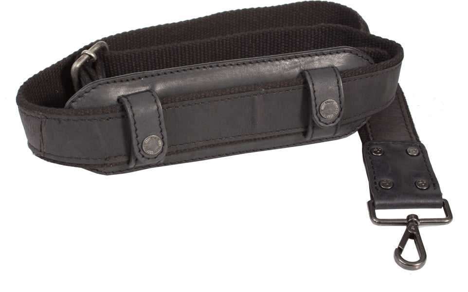 UBERBAG INSIGNIA GRAPHITE GREY/ BLACK LEATHER PORTFOLIO / MESSENGER BAG