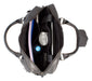 UBERBAG INSIGNIA GRAPHITE GREY/ BLACK LEATHER PORTFOLIO / MESSENGER BAG