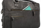 UBERBAG INSIGNIA GRAPHITE GREY/ BLACK LEATHER PORTFOLIO / MESSENGER BAG