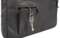 UBERBAG INSIGNIA GRAPHITE GREY/ BLACK LEATHER PORTFOLIO / MESSENGER BAG