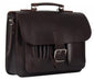 MAYFAIR VEGETABLE TANNED BROWN LEATHER SMALL SATCHEL / BACKPACK