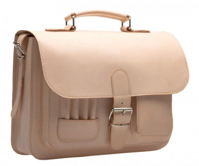 MAYFAIR VEGETABLE TANNED NATURAL LEATHER SMALL SATCHEL / BACKPACK