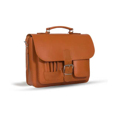 MAYFAIR VEGETABLE TANNED TAN LEATHER SMALL SATCHEL / BACKPACK
