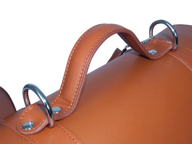 PIMLICO NATURAL VEGETABLE TANNED TAN LEATHER SATCHEL / BACKPACK