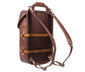 UBERBAG VINTAGE SWISS ARMY BROWN LEATHER BACKPACK