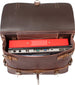 UBERBAG VINTAGE SWISS ARMY BROWN LEATHER MESSENGER BAG
