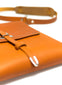 UBERBAG TRIBE TAN VEGETABLE TANNED LEATHER MESSENGER BAG