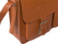 WINDSOR NATURAL VEGETABLE TANNED TAN LEATHER SATCHEL / BACKPACK