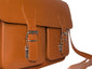WINDSOR NATURAL VEGETABLE TANNED TAN LEATHER SATCHEL / BACKPACK