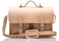 WINDSOR NATURAL VEGETABLE TANNED LEATHER SATCHEL / BACKPACK