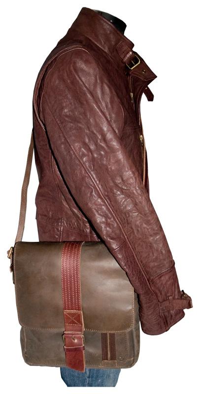 HOT LEATHER Sling Shoulder Bag for Men Women #07brown | Shoulder bag men, Man  bag, Leather