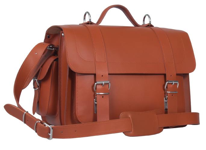 PIMLICO NATURAL VEGETABLE TANNED TAN LEATHER SATCHEL / BACKPACK